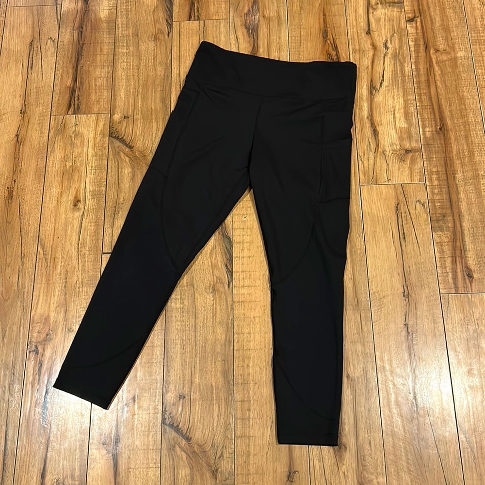 Zyia activewear light n tight 7/8 leggings womens 12 Black